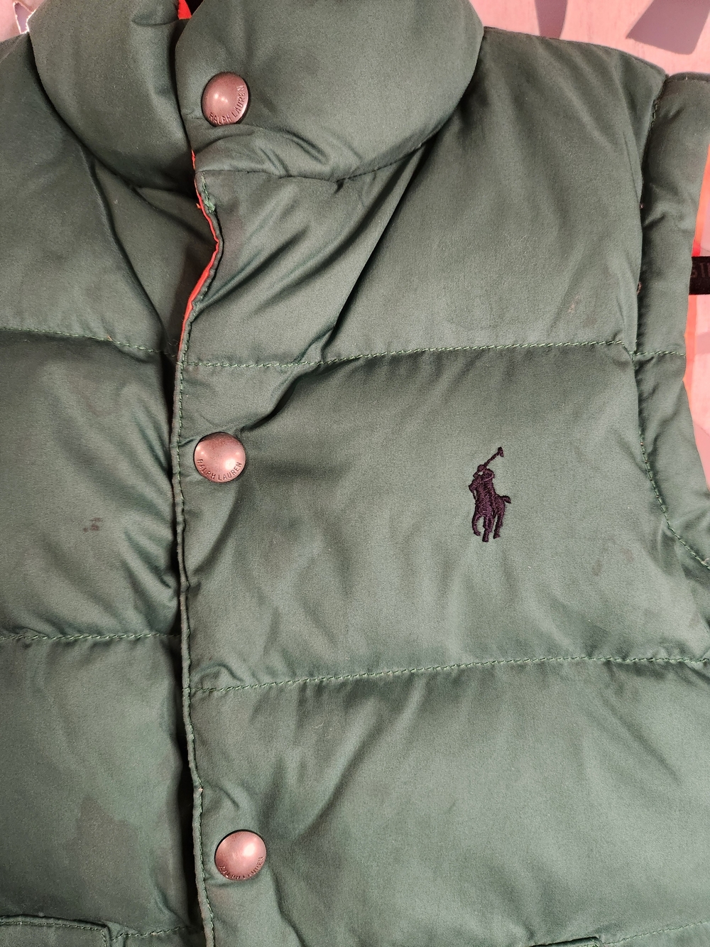 Ralph Lauren Kids Dark Green Puffer Vest